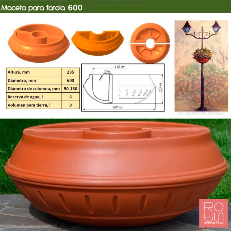 Jardinera per fanal MF600